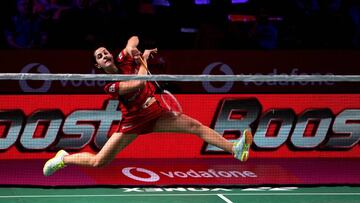 Carolina Marín, en su partido victorioso.