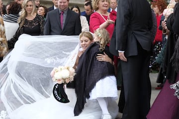 La boda de Jon Rahm y Kelley Cahill en Bilbao