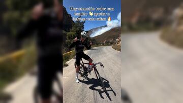 El ciclista colombiano hizo un llamado a la conciencia ambiental, denunciando nuevos incendios en la región y pidiendo medidas urgentes para proteger el medio ambiente.