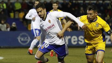 Javi Ros con el Zaragoza.