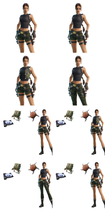 fortnite lara croft tomb raider nueva skin objetos