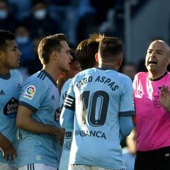 Aspas: "Parece que el árbitro quería el hat-trick de Benzema..."