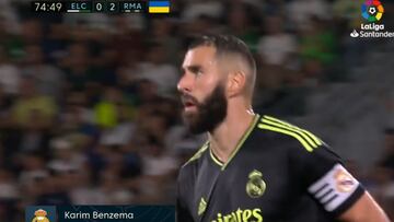El gesto de Benzema tras marcar ‘harto’ del VAR: difícil verlo así