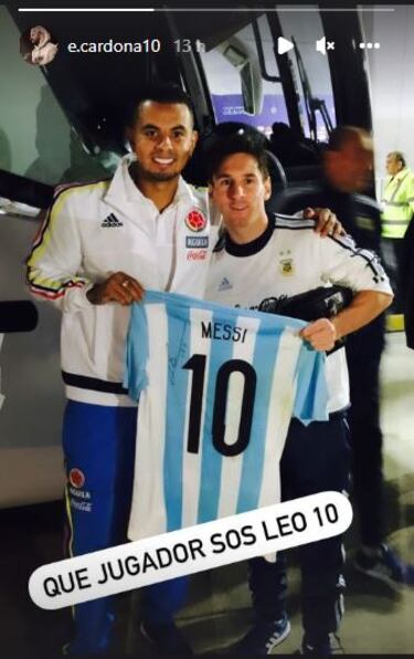Edwin Cardona se rinde a Messi tras su exhibición en Qatar