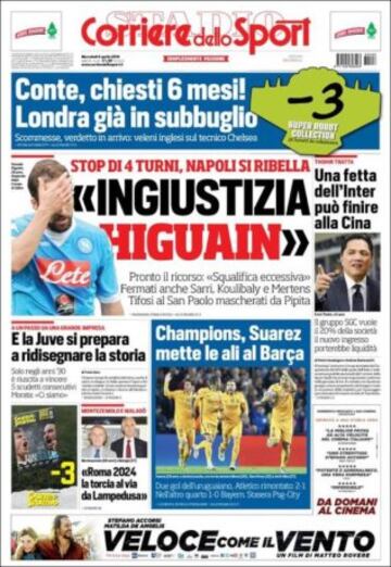 Portadas de la prensa mundial