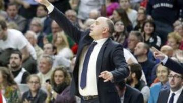 Pablo Laso, en su último partido, el pasado miércoles ante el CSKA.