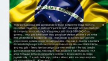 El mensaje de Neymar