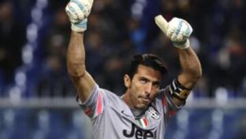 El portero de la Juventus Buffon durante un partido.