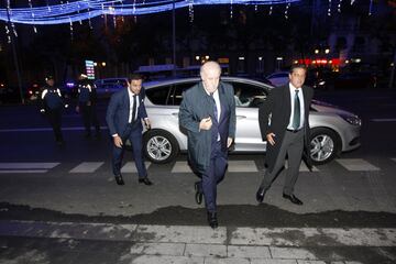 Vicente del Bosque a la llegada a la Gala. 