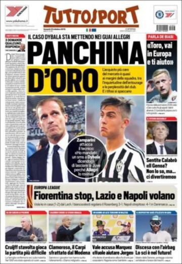 Portadas de la prensa mundial