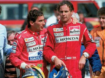 Senna y Berger.