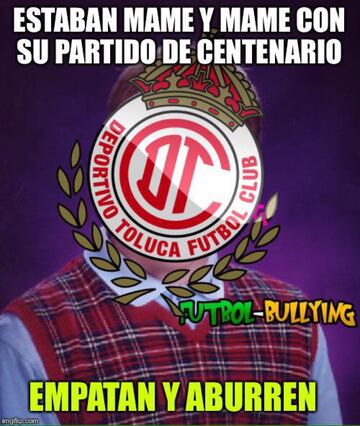 Toluca y Atlético de Madrid empatan y los memes se aburren