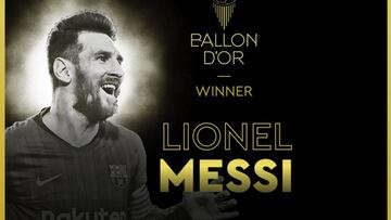 Resumen de la Gala del Balón de Oro 2020 : Messi gana el premio