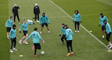 El Madrid entrena con todo esperando al Girona