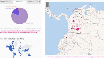 Mapa del coronavirus el 4 de abril de 2021