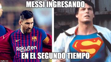 Messi protagonista de los memes del Clásico