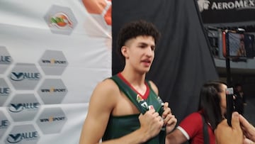 Karim López, de 16 años de edad, debutó en el baloncesto español