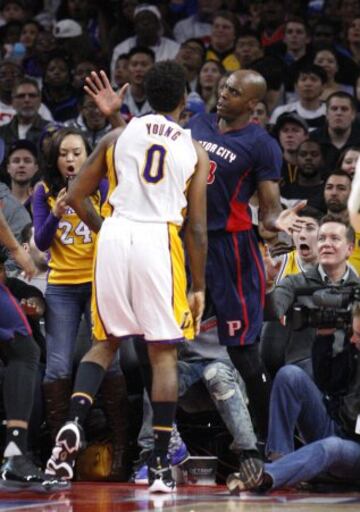 Anthony Tolliver y Nick Young.