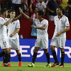 El Sevilla de Sampaoli se impone al Espanyol a la ruleta rusa