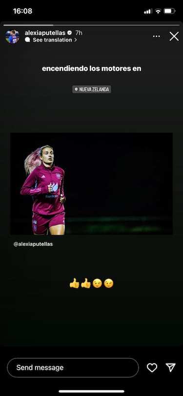 Alexia sends a calming message after injury worry