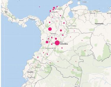 Mapa de casos y muertes por coronavirus por departamentos en Colombia: hoy, 18 de noviembre