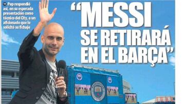 Guardiola vuelve a copar la portadas de la prensa catalana