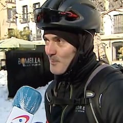 La mala suerte se ceba con un ciclista madrileño en los informativos