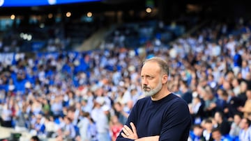 Pellegrino Matarazzo, entrenador de la Real Sociedad, encajó su primera derrota en Anoeta contra el Getafe.