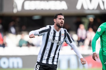 Luis Muñoz celebra el gol del 1-0. 