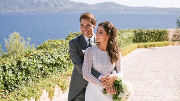 Rafa Nadal y Mery Perelló posan como marido y mujer.