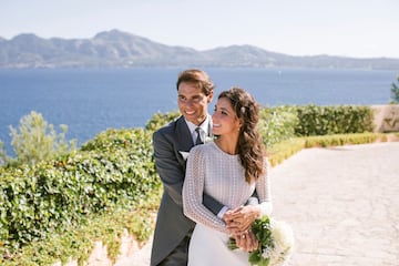 Rafa Nadal y Mery Perelló posan como marido y mujer.