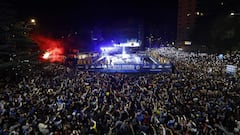 Deportivo de La Coruña. celebración fuente cuatro caminos