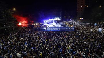 Deportivo de La Coruña. celebración fuente cuatro caminos