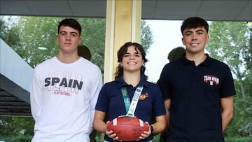 Jugadores Selección española de flag football.