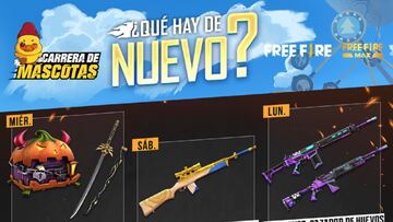 Free Fire: agenda semanal del 3 al 9 de noviembre con ruleta mágica y descuentos