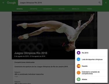 Descubre el calendario de Río 2016 de cada país, deporte o atleta