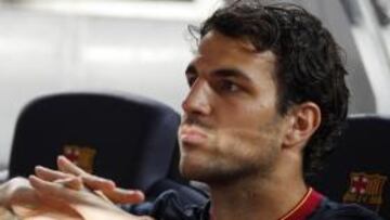 Cesc, con una rotura fibrilar, estará tres semanas de baja