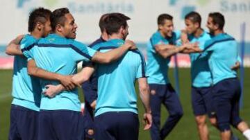 Buen ambiente en la sesión de entrenamiento.