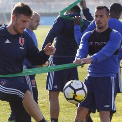 Ángelo Henríquez es duda en la U para duelo ante O’Higgins