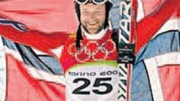 <b>OCHO PODIOS OLÍMPICOS. </b>Aamodt ganó el supergigante de Turín-06.