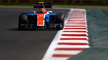 MEXICO CITY, MEXICO - OCTOBER 29: Esteban Ocon of France driving the (31) Manor Racing MRT-Mercedes MRT05 Mercedes PU106C Hybrid turbo on track during final practice for the Formula One Grand Prix of Mexico at Autodromo Hermanos Rodriguez on October 29, 2016 in Mexico City, Mexico. Clive Mason/Getty Images/AFP
== FOR NEWSPAPERS, INTERNET, TELCOS & TELEVISION USE ONLY ==