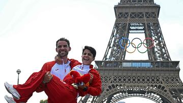Álvaro Martín y María Pérez, en los Juegos de París.