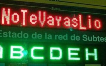 Más estaciones, en la Red de Subte (Metro) en Buenos Aires, piden que Messi no se vaya