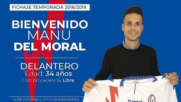 Manu Del Moral, nuevo fichaje del Rayo Majadahonda.