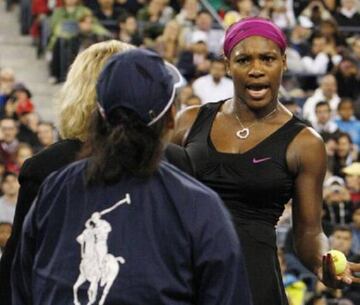 Serena Williams is less than pleased...