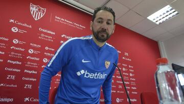 Pablo Machín, en sala de prensa.