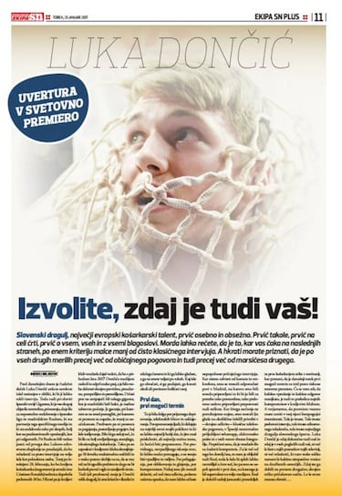 Doncic: "Me interesa el draft, pero mi sitio ahora está en el Madrid"