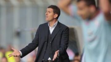 Javi Gracia, en Vigo.