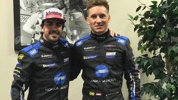 Alonso junto a Van der Zande.