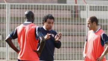 <b>MANDANDO. </b>Hugo Sánchez, dando indicaciones en un entrenamiento.